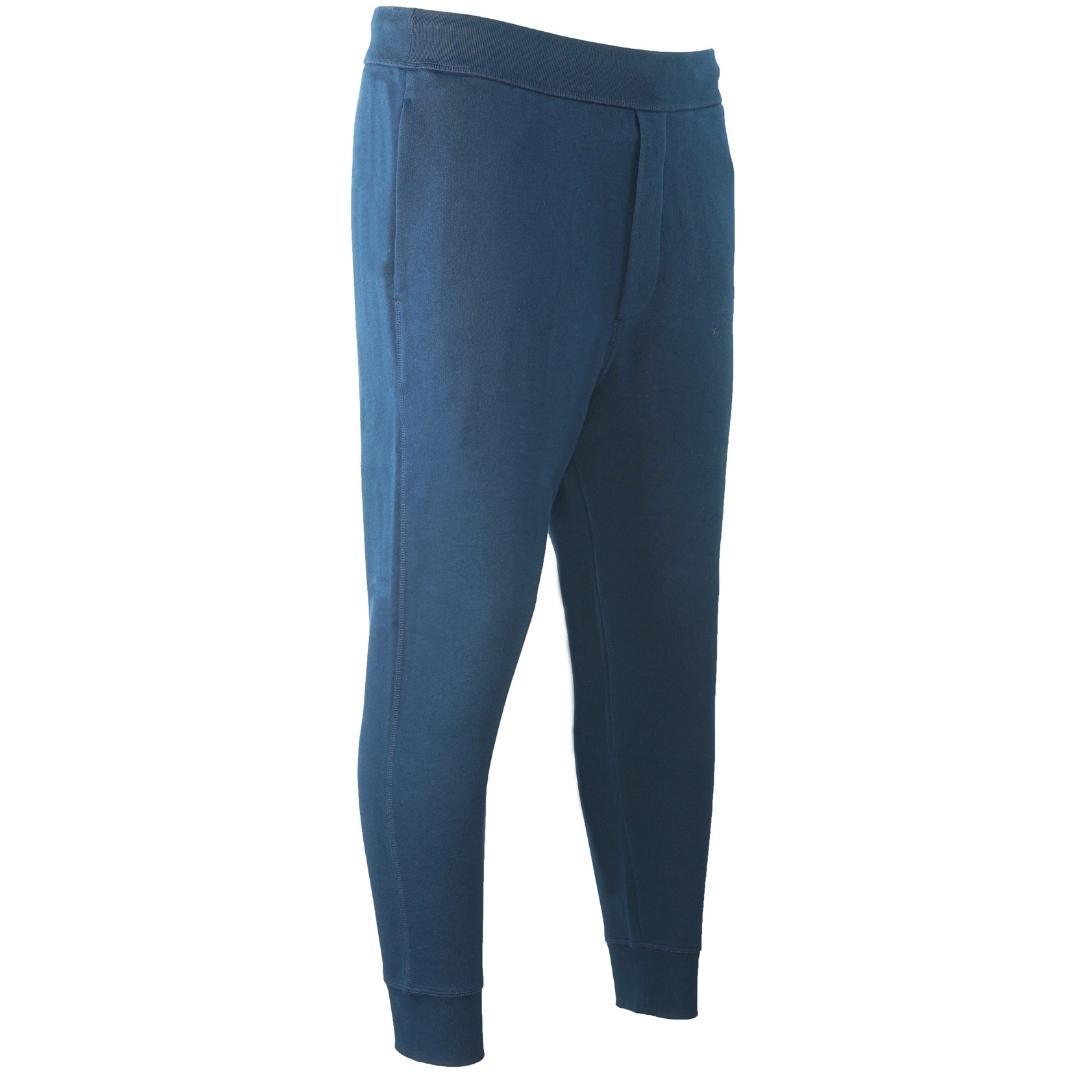 Navy - Side - DSquared2 Unisex Adult Maple Leaf Branded Sweatpants