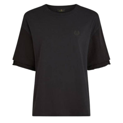 Black - Front - Belstaff Unisex Adult Logo T-Shirt