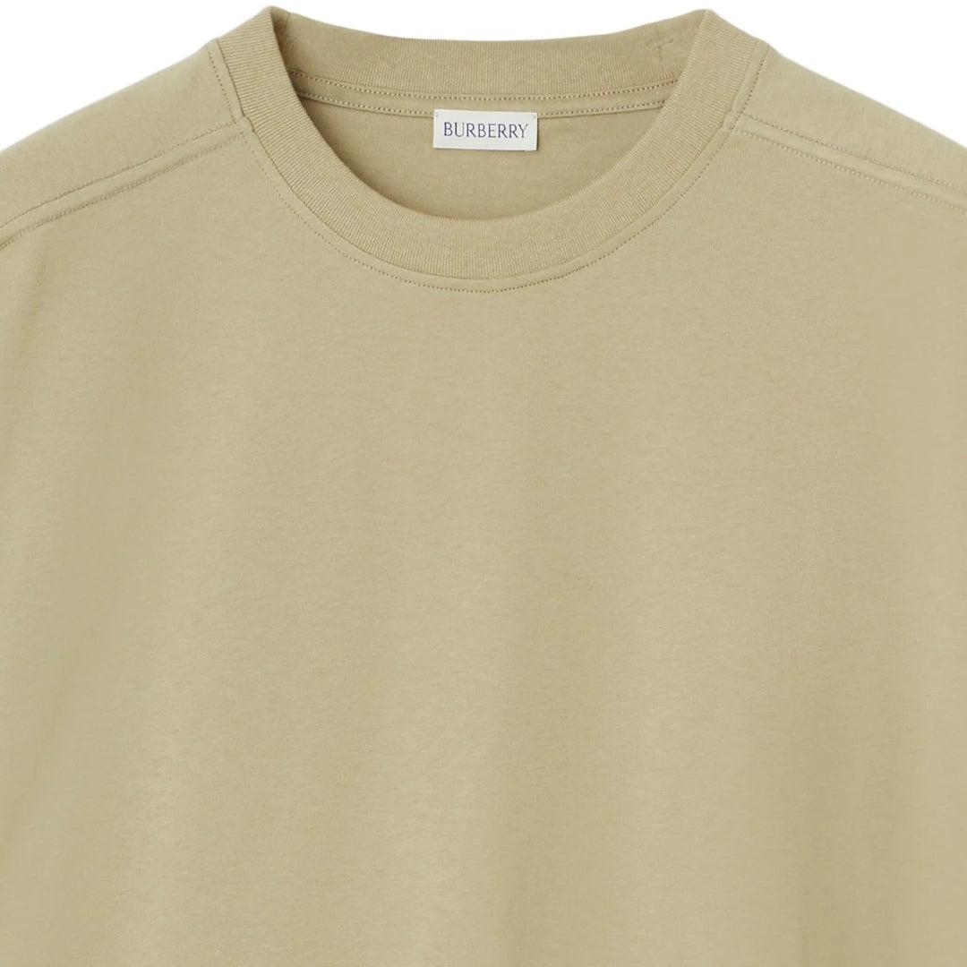Natural Beige - Back - Burberry Unisex Adult Crew Neck Oversized T-Shirt