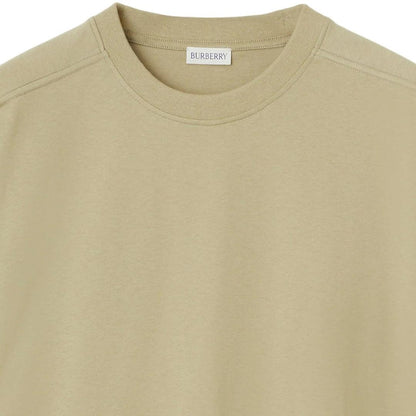 Natural Beige - Back - Burberry Unisex Adult Crew Neck Oversized T-Shirt
