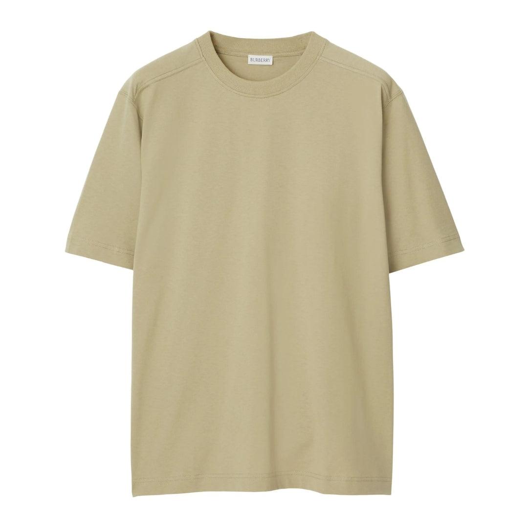 Natural Beige - Front - Burberry Unisex Adult Crew Neck Oversized T-Shirt