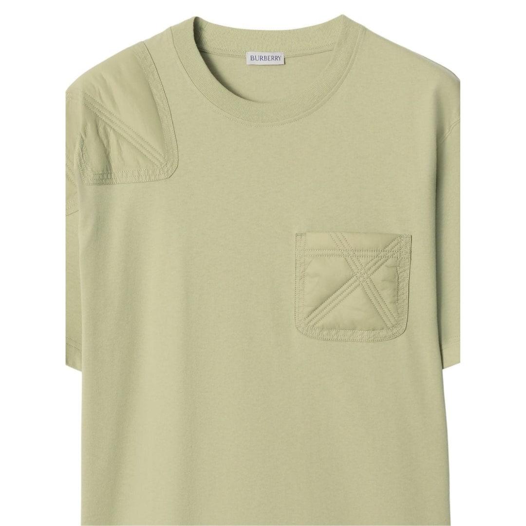 Hunter Green - Back - Burberry Unisex Adult Panelled Jersey T-Shirt