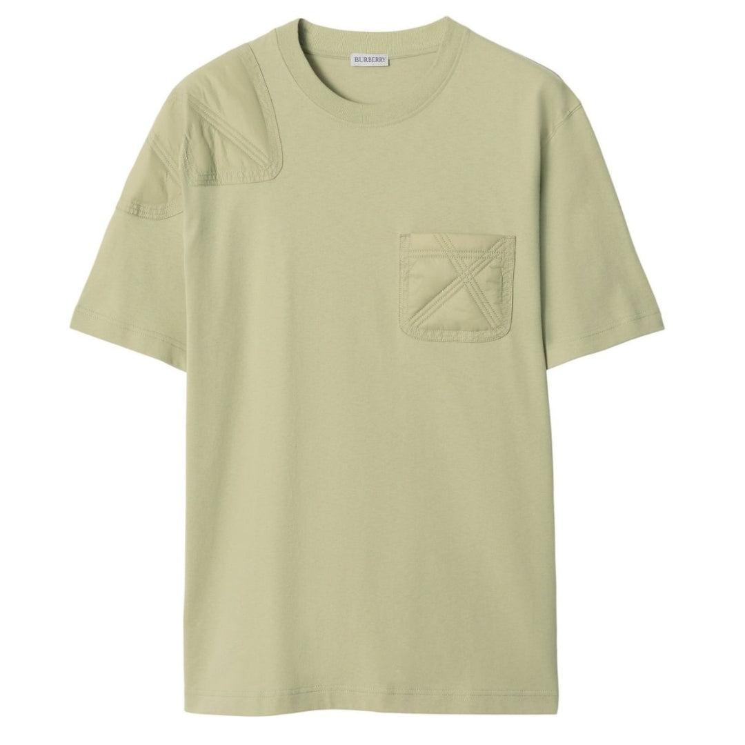 Hunter Green - Front - Burberry Unisex Adult Panelled Jersey T-Shirt