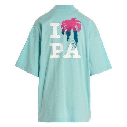 Light Blue - Side - Palm Angels Unisex Adult I Love Logo T-Shirt