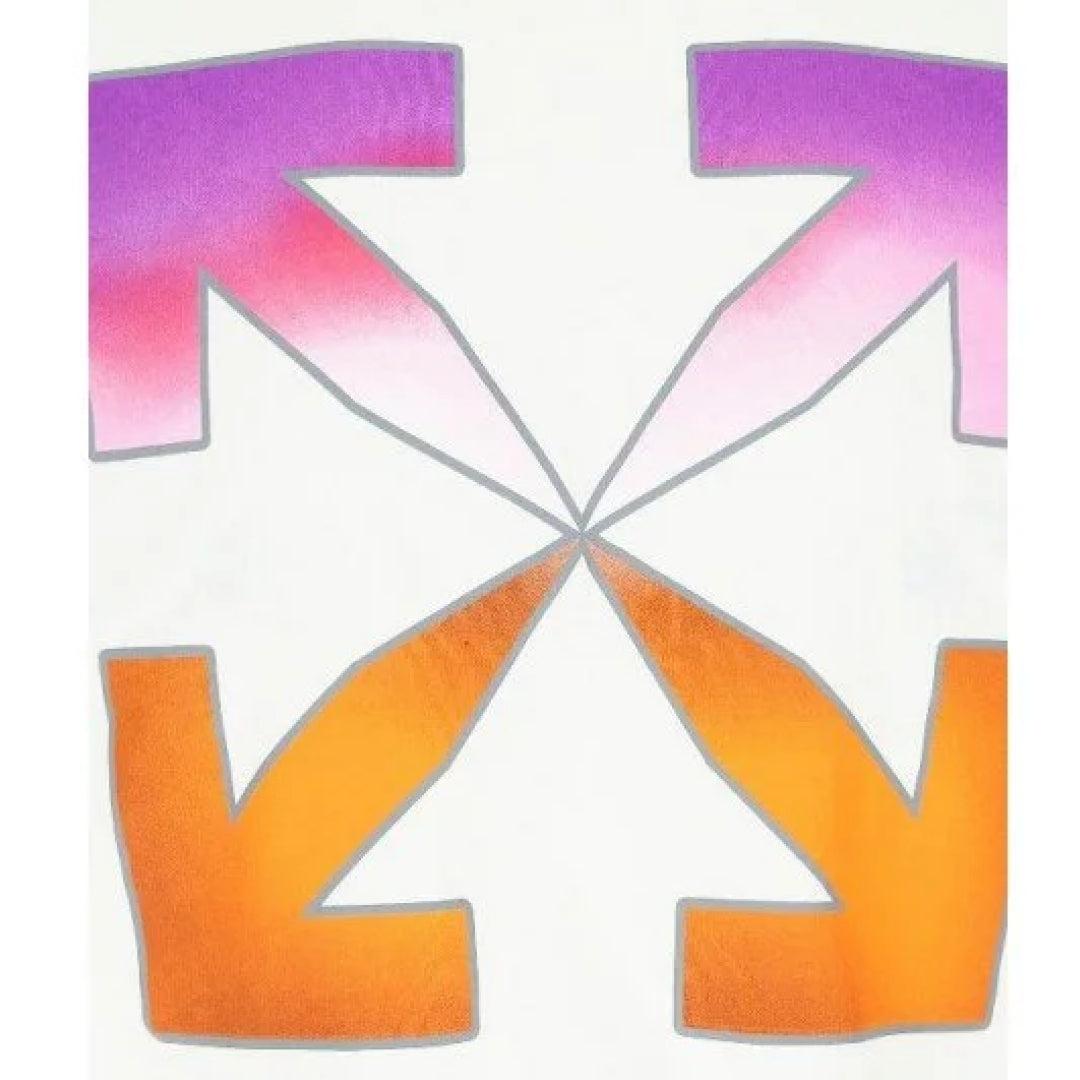 White - Lifestyle - Off White Unisex Adult Gradient Logo Slim T-Shirt