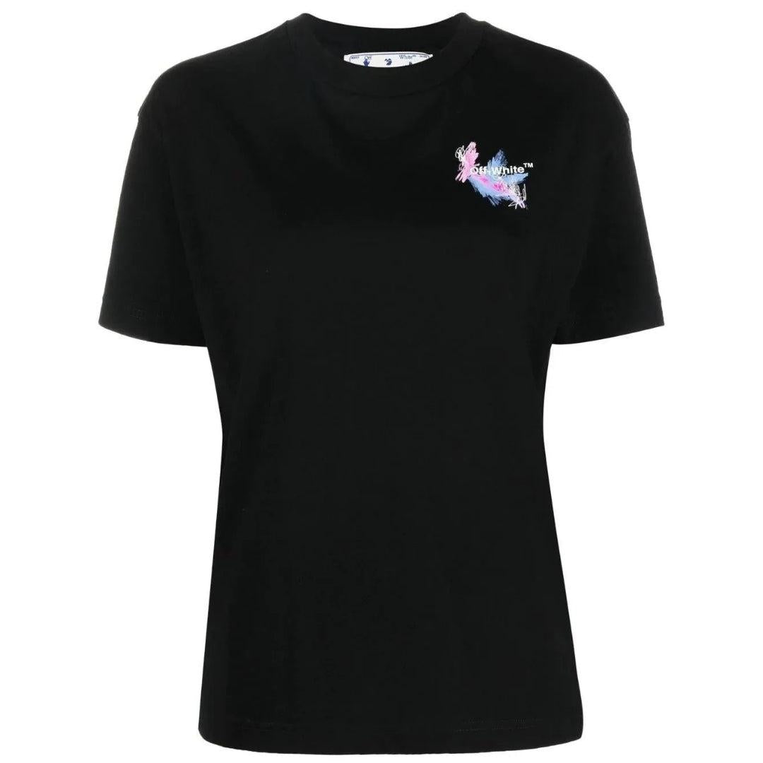 Black - Front - Off-White Unisex Adult Arrow Casual T-Shirt