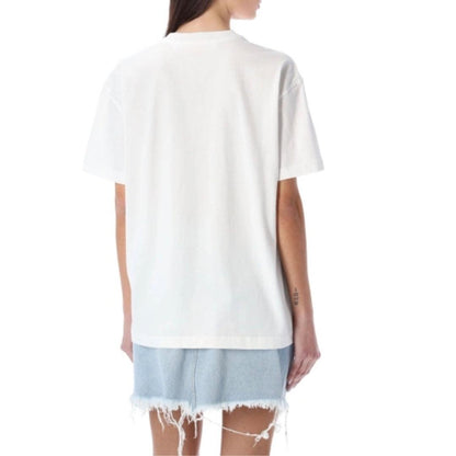 White - Side - Off-White Unisex Adult 70s Logo Casual T-Shirt