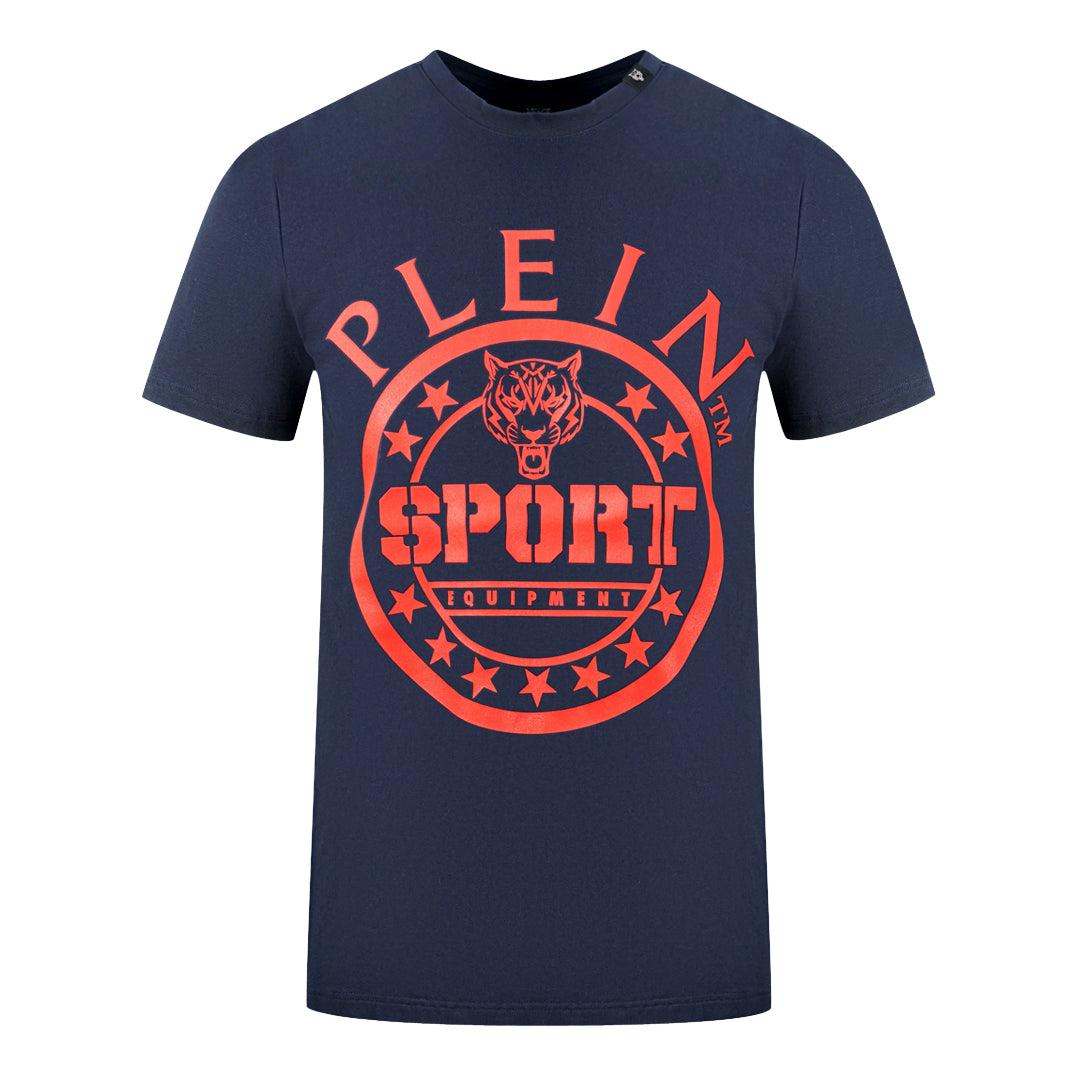Navy Blue - Front - Plein Sport Unisex Adult Circle Logo T-Shirt
