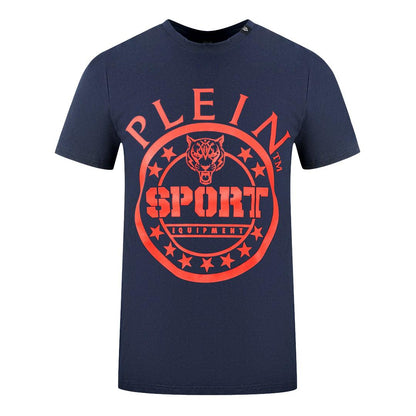 Navy Blue - Front - Plein Sport Unisex Adult Circle Logo T-Shirt
