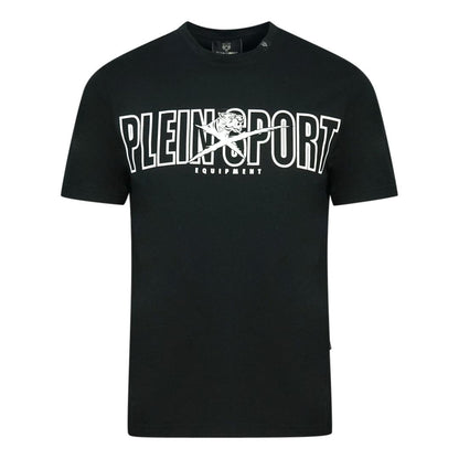 Black - Front - Plein Sport Mens Logo Branded T-Shirt