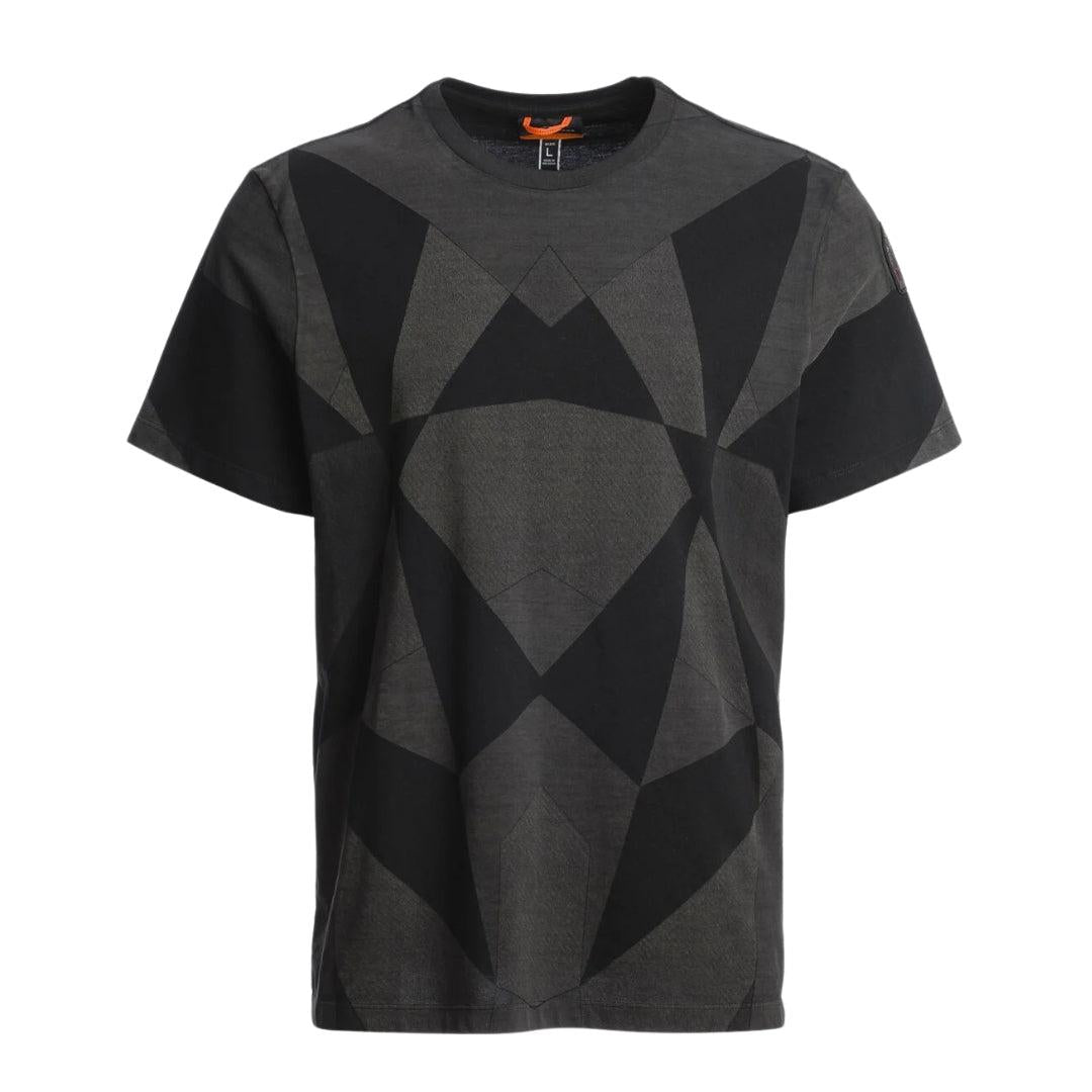 Black - Back - Parajumpers Unisex Adult Shispare Skydrift Printed T-Shirt