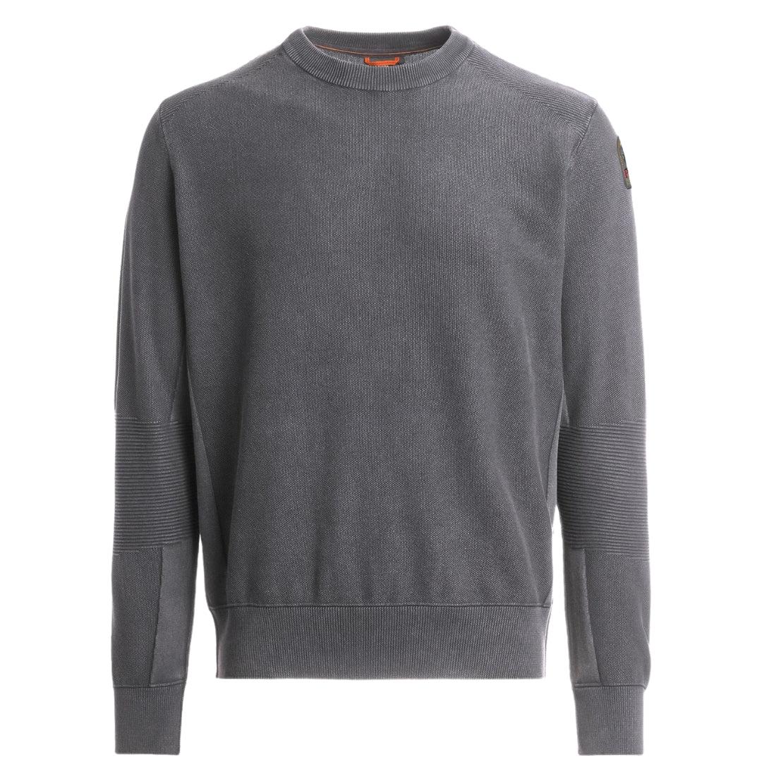 Grey - Front - Parajumpers Unisex Adult Orval Crew Neck Sweatshirt