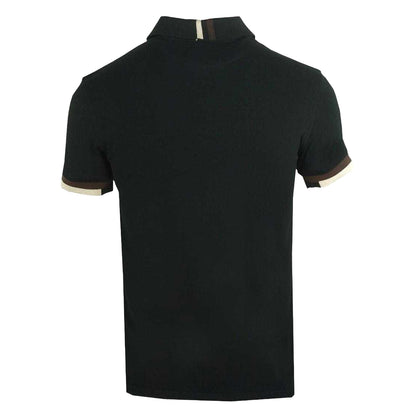 Black - Back - Aquascutum Mens Aldis Crest Logo Polo Shirt