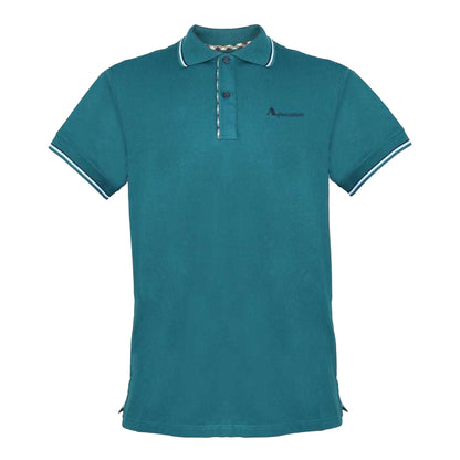 Green - Front - Aquascutum Mens Tipped Polo Shirt