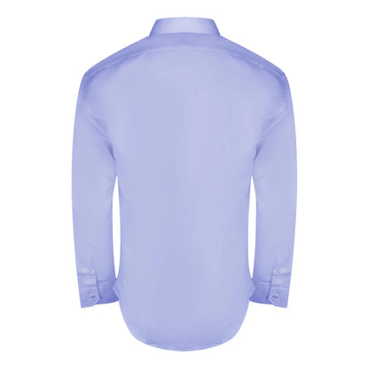 Light Blue - Back - Aquascutum Mens Plain Long-Sleeved Shirt