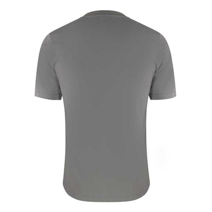 Grey - Back - Aquascutum Mens Checked Chest Pocket Active T-Shirt