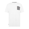 Optical White - Front - Aquascutum Mens Checked Chest Pocket Active T-Shirt