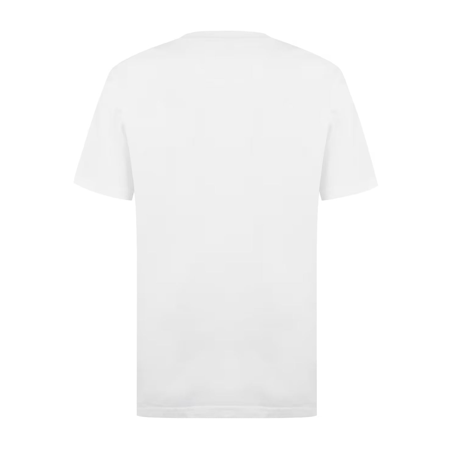 Optical White - Back - Aquascutum Mens Checked Chest Pocket Active T-Shirt