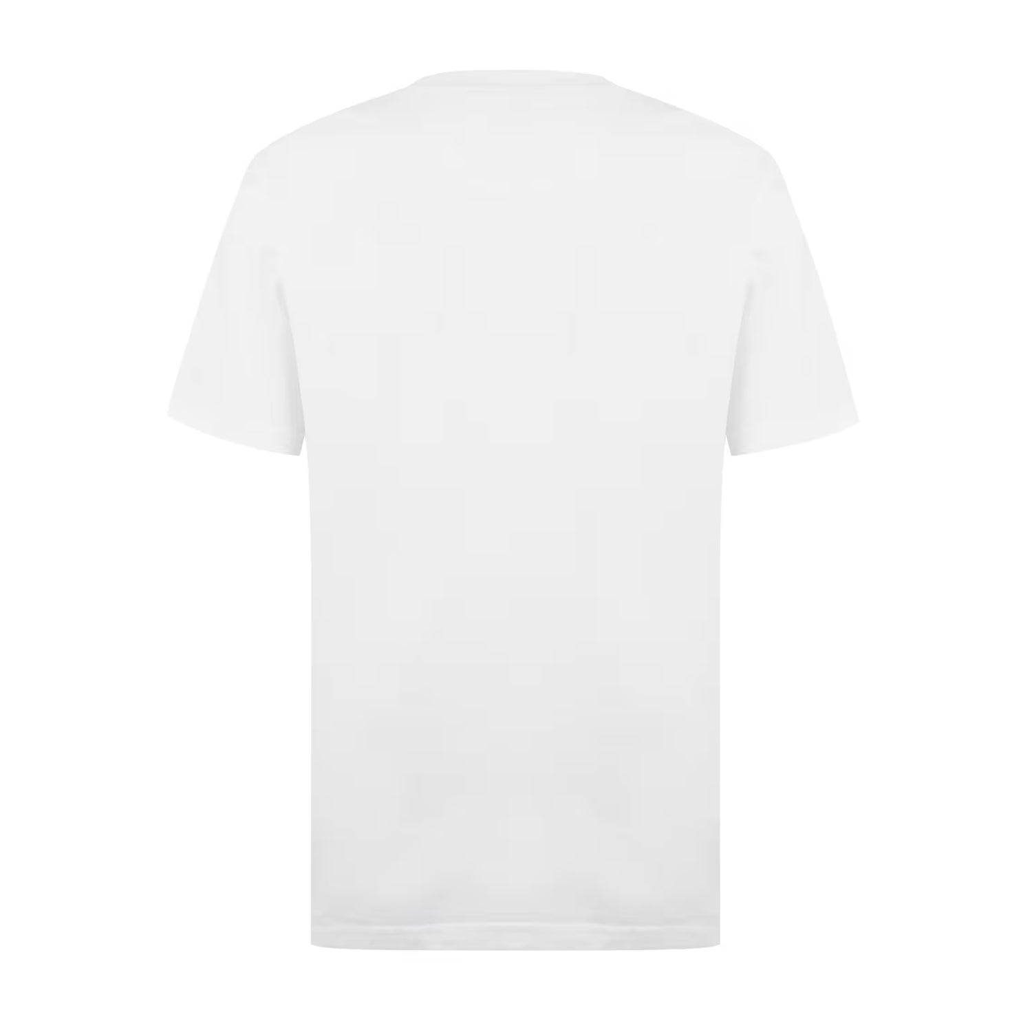 Optical White - Back - Aquascutum Mens Checked Chest Pocket Active T-Shirt