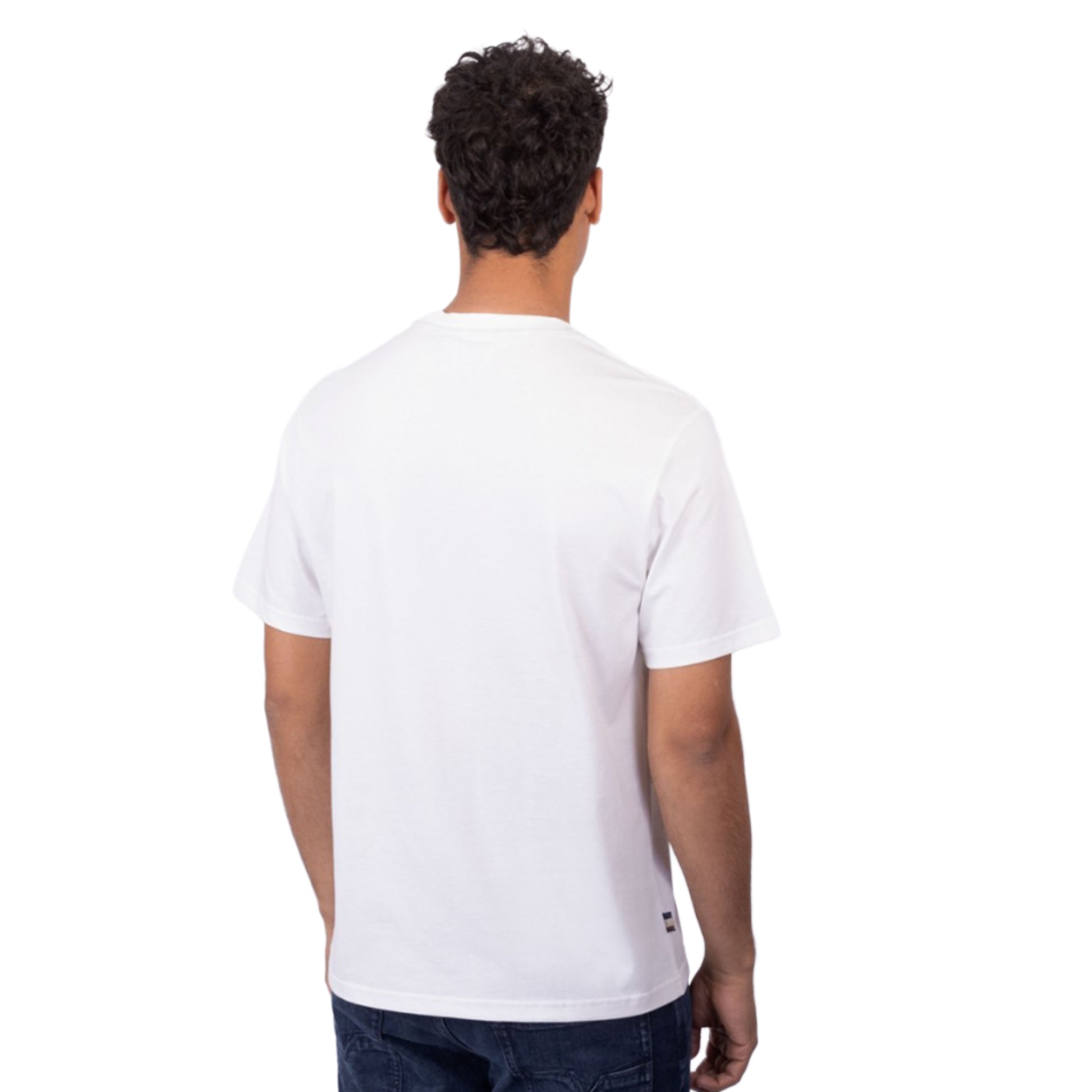 Optical White - Lifestyle - Aquascutum Mens Checked Chest Pocket Active T-Shirt