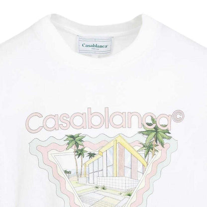 White - Side - Casablanca Mens Maison De Reve T-Shirt