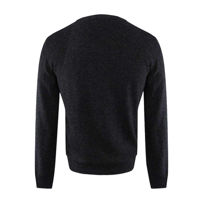 Dark Grey - Back - Aquascutum Mens Logo Jumper