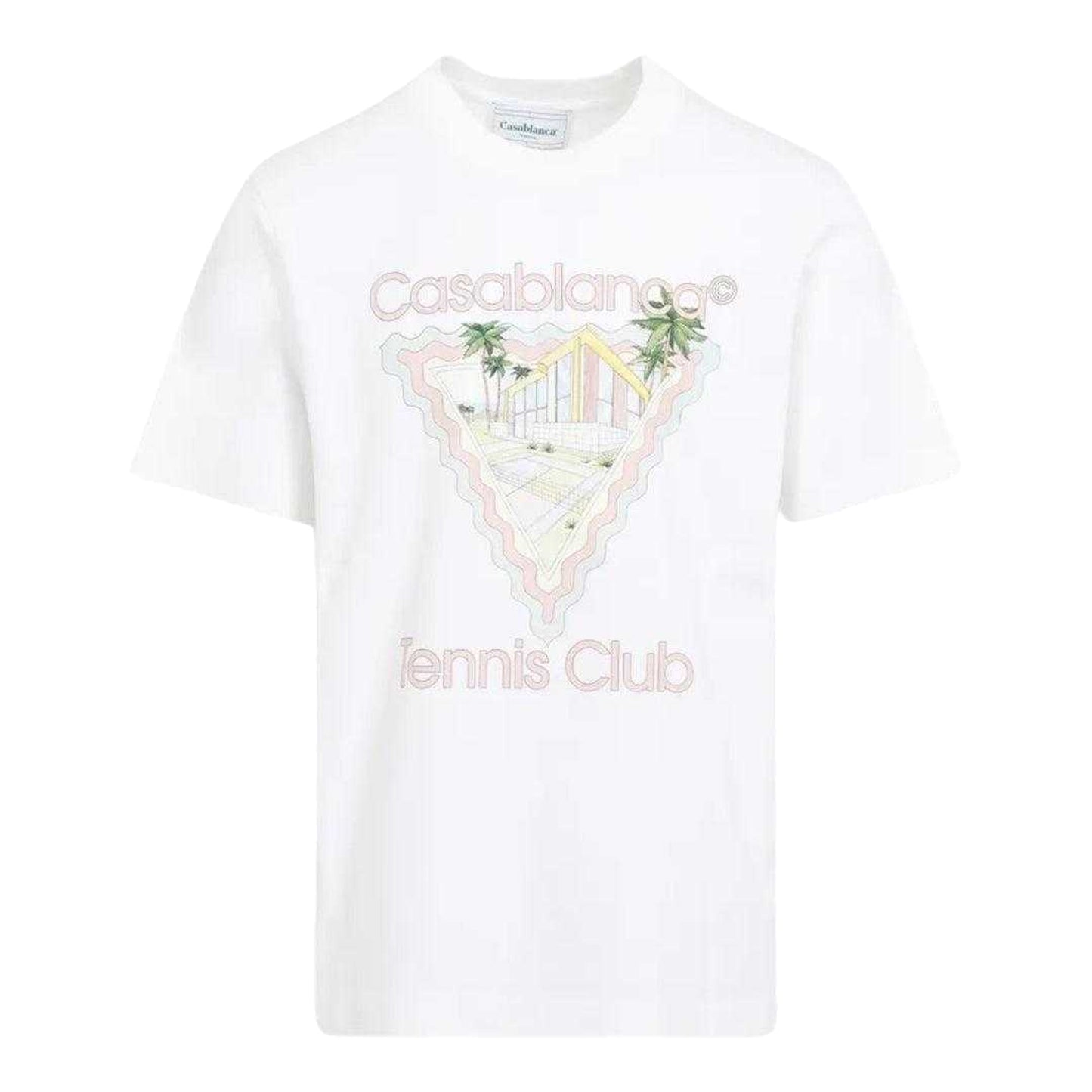 White - Front - Casablanca Mens Maison De Reve T-Shirt