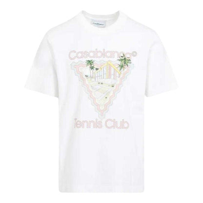 White - Front - Casablanca Mens Maison De Reve T-Shirt