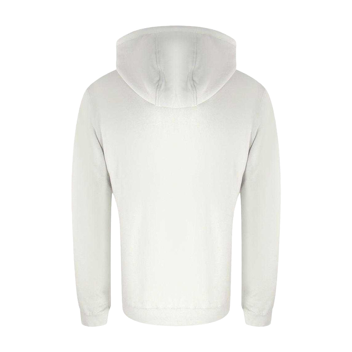 White - Back - Aquascutum Mens Active Bold Logo Hoodie