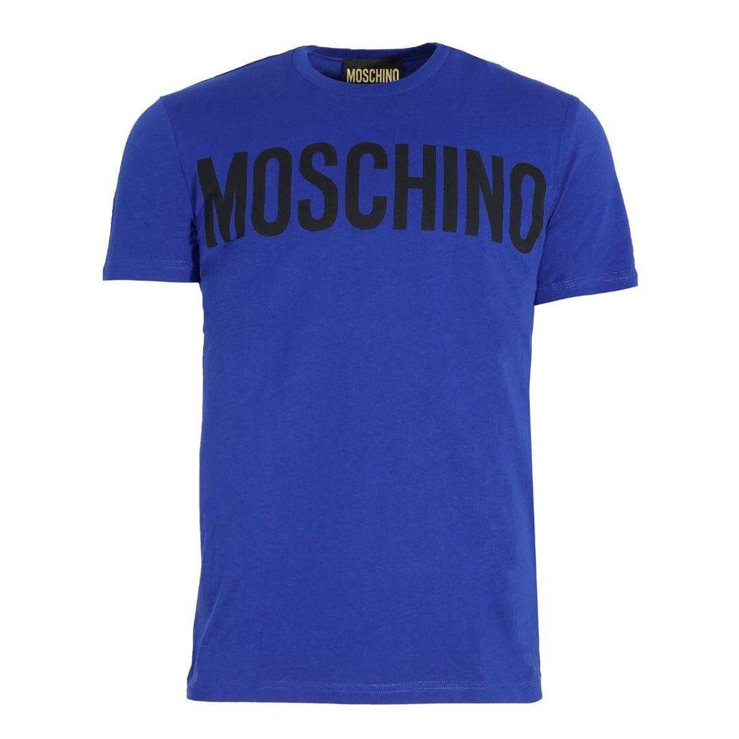Blue - Front - Moschino Unisex Adult Bold Logo T-Shirt