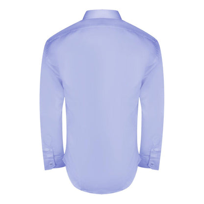 Blue - Back - Aquascutum Mens Plain Logo Long-Sleeved Shirt