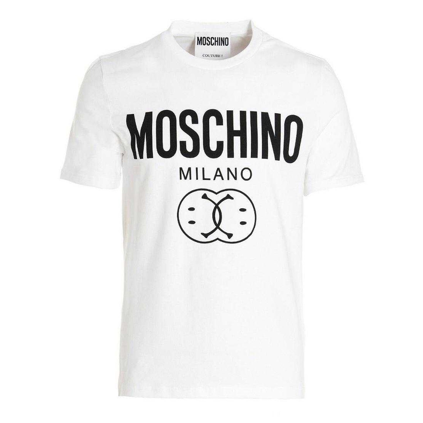 White - Front - Moschino Unisex Adult T-Shirt