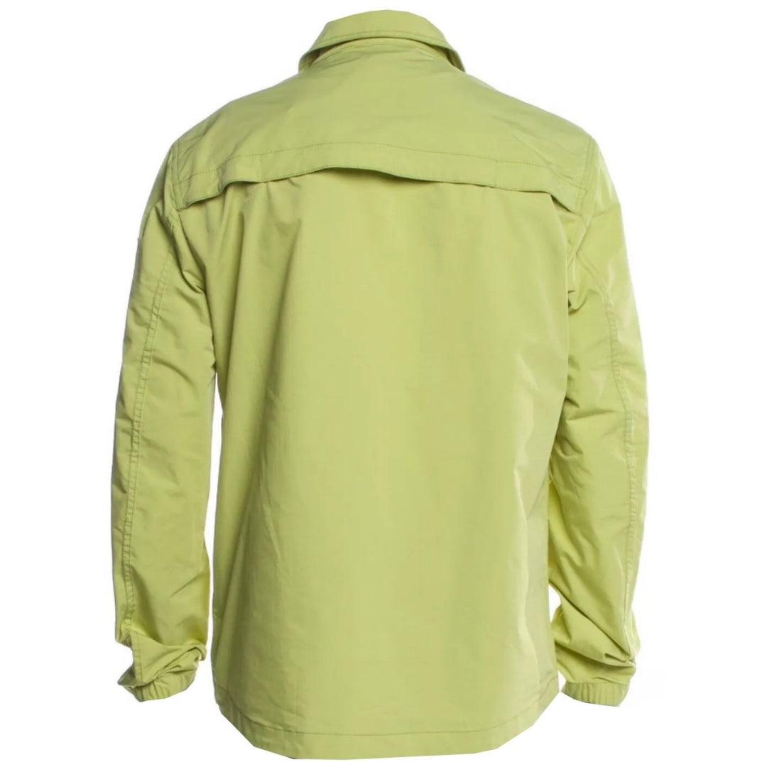 Lime Green - Back - Belstaff Mens Plain Overshirt