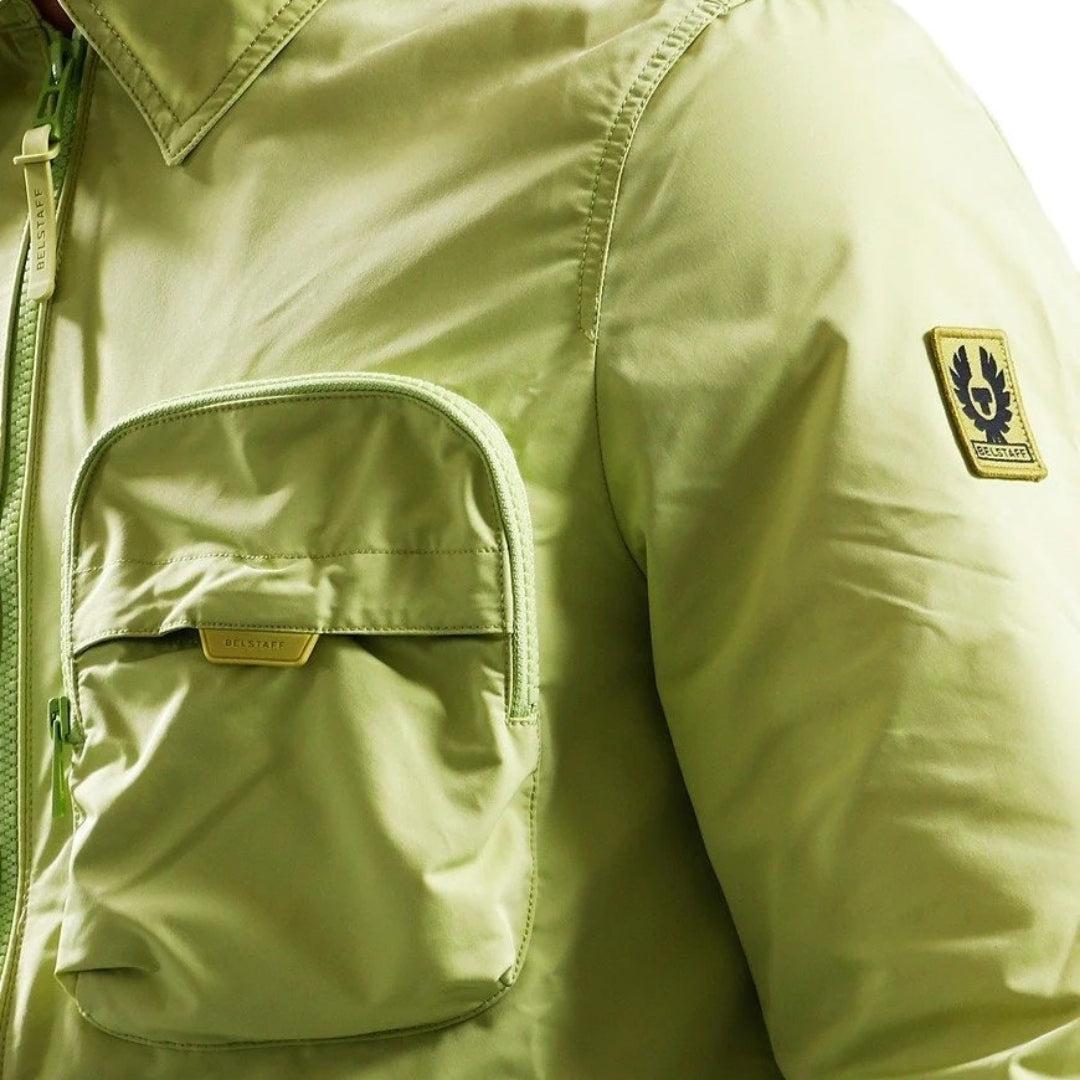 Lime Green - Lifestyle - Belstaff Mens Plain Overshirt