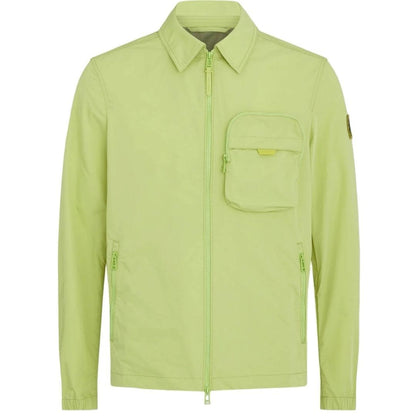 Lime Green - Front - Belstaff Mens Plain Overshirt