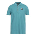 Blue - Front - Diesel Mens T-Harry Zip Neck Polo Shirt