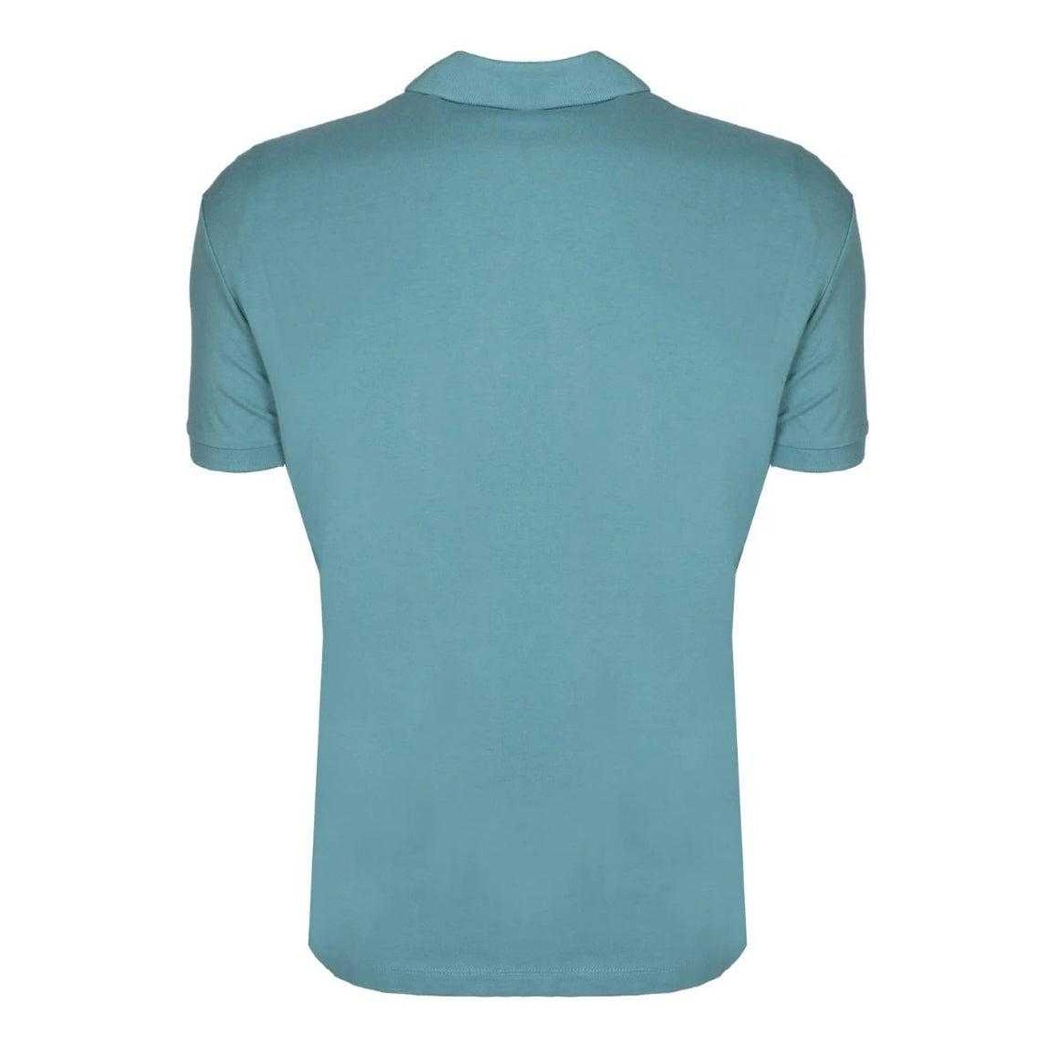 Blue - Back - Diesel Mens T-Harry Zip Neck Polo Shirt