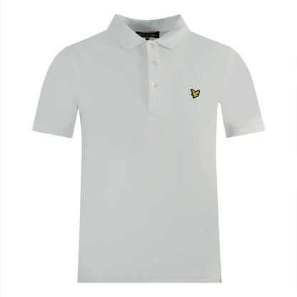 Grey-White - Front - Lyle & Scott Mens Logo Polo Shirt