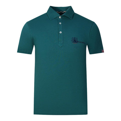 Green - Front - Aquascutum Unisex Adult Aldis London Logo Polo Shirt