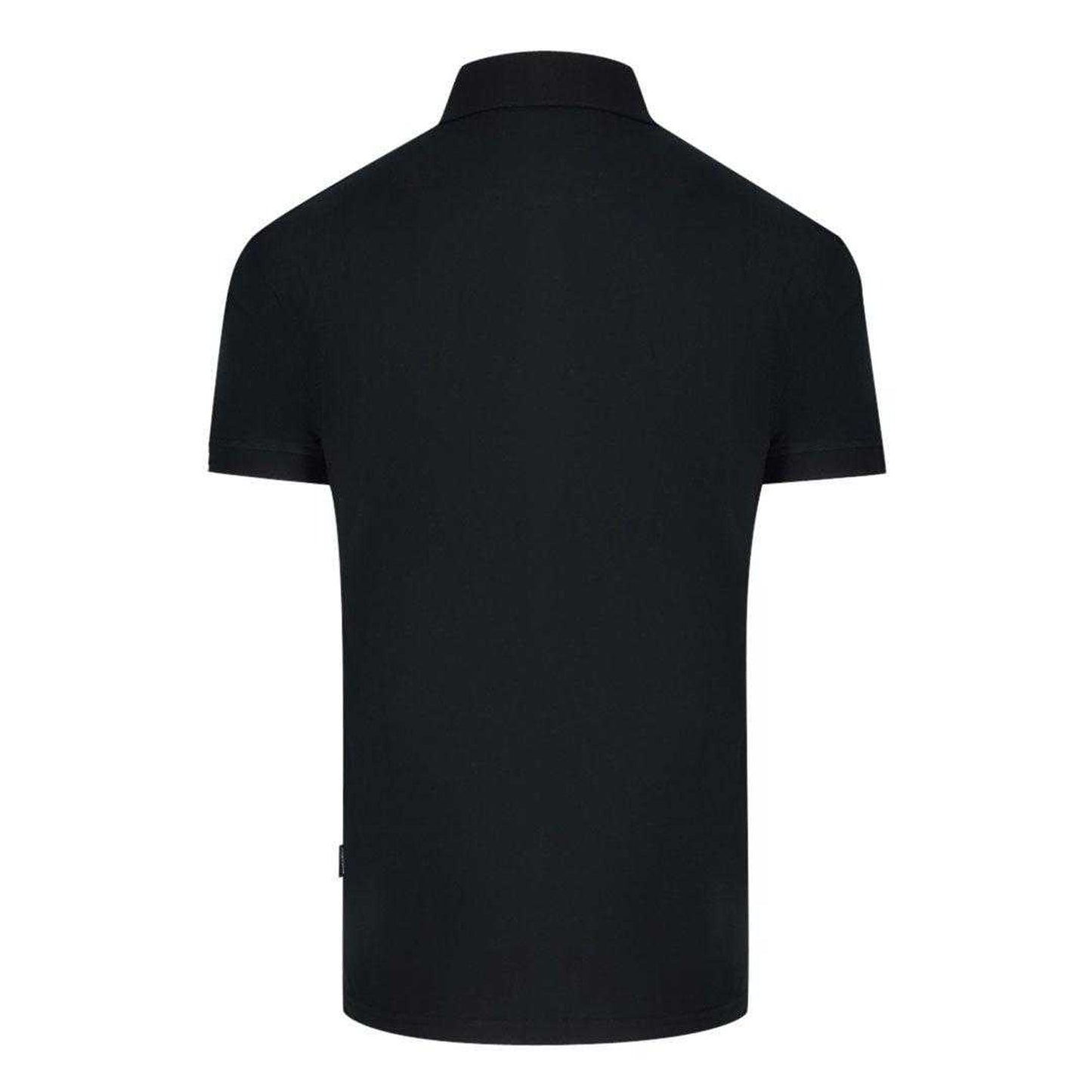 Black - Back - Aquascutum Unisex Adult Aldis London Logo Polo Shirt