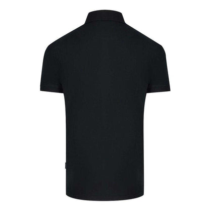 Black - Back - Aquascutum Unisex Adult Aldis London Logo Polo Shirt