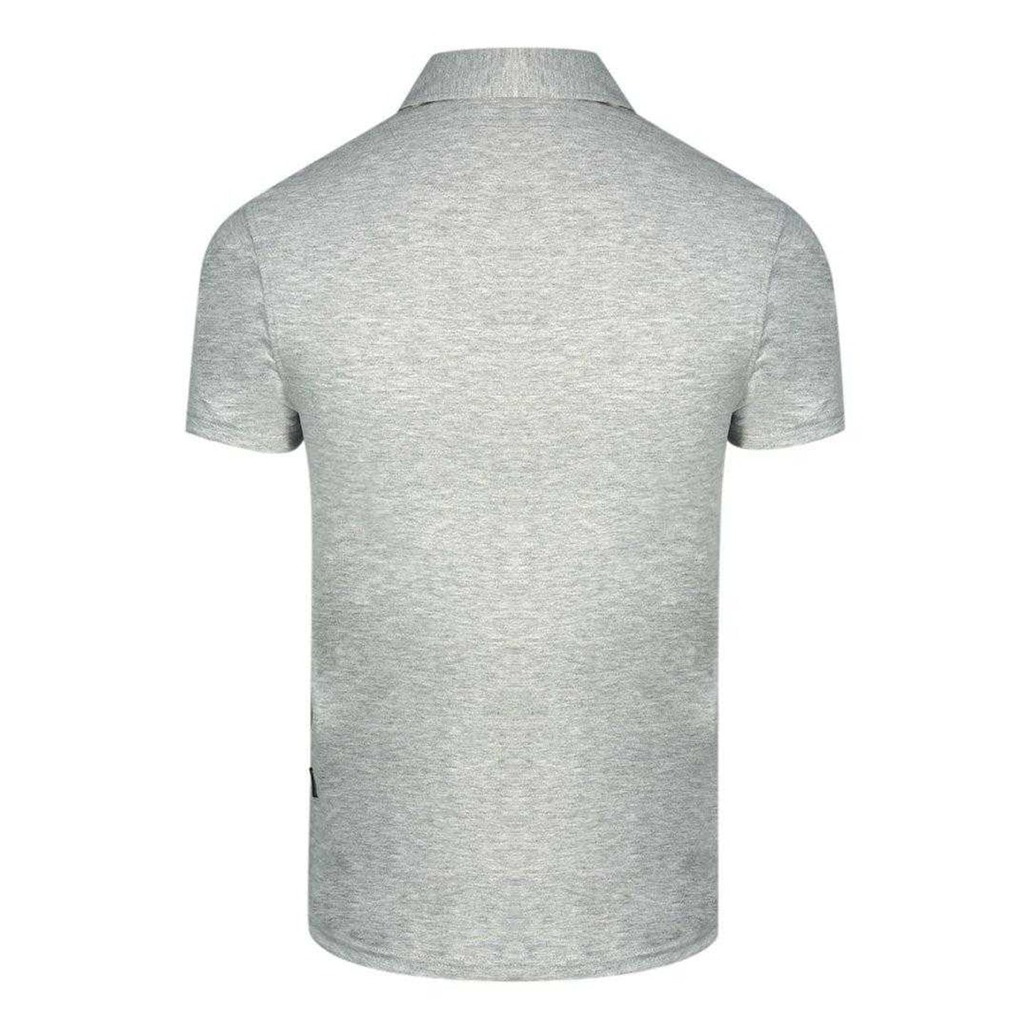 Grey - Back - Aquascutum Unisex Adult Aldis London Logo Polo Shirt