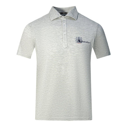 Grey-Black - Front - Aquascutum Unisex Adult Aldis London Logo Polo Shirt