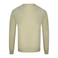Grey - Back - Aquascutum Mens Logo V Neck Jumper