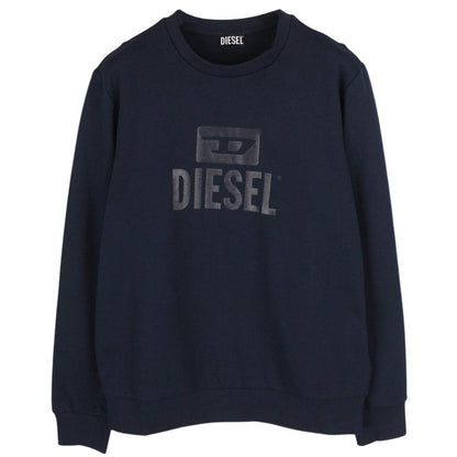 Navy Blue - Front - Diesel Unisex Adult Monotone Logo Sweatshirt