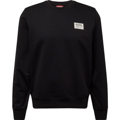 Black-Black - Front - Diesel Unisex Adult Patch Logo Sweatshirt