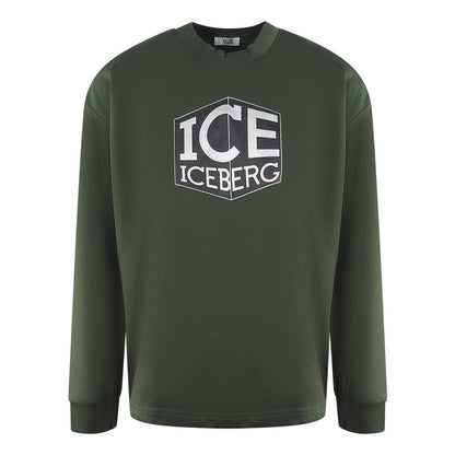 Green - Front - Ice Iceberg Mens Logo Sweatshirt