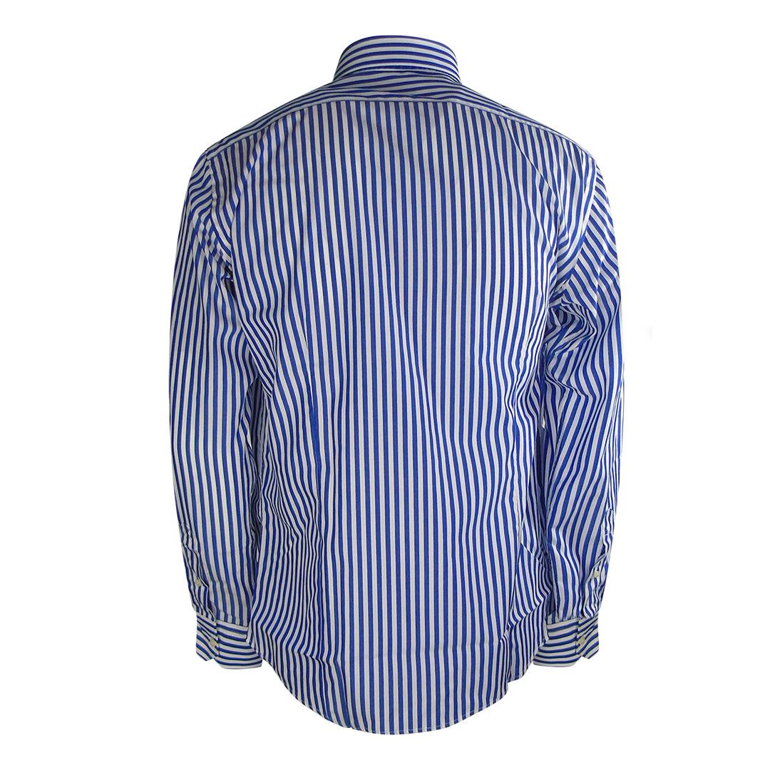 Dark Blue - Lifestyle - Aquascutum Mens Striped Long-Sleeved Shirt