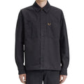 Grey - Lifestyle - Fred Perry Mens Anchor Herringbone Overshirt