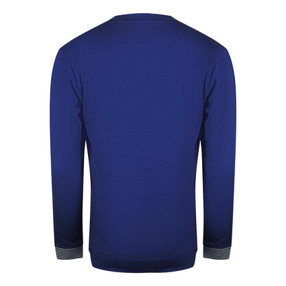 Iris Blue - Back - Cavalli Class Unisex Adult Logo Round Neck Sweatshirt